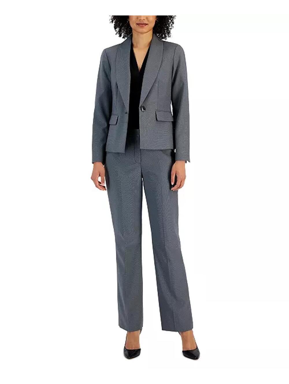 Women's Gray Pantsuit 18W Petite – Business Office Formal Suit W17